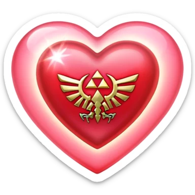 Zelda Heart sticker
