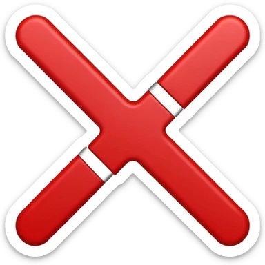 Make an x out sign over the name Nate sticker