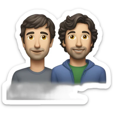 Larry Page and Sergey Brin (Google) sticker