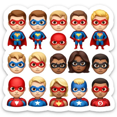 Super heros emoji 
 sticker