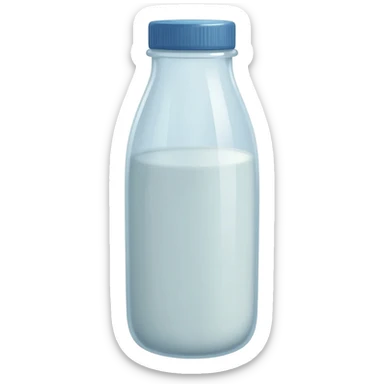 Milk bottle sticker