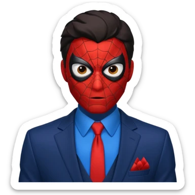 homen aranha de viuva negra sticker