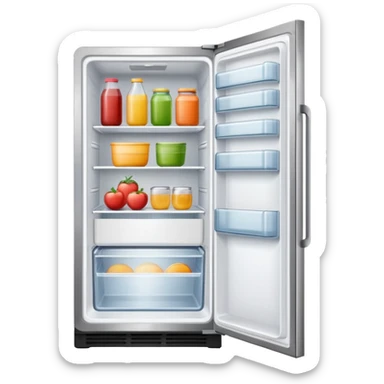 opened refrigerator  icon sticker
