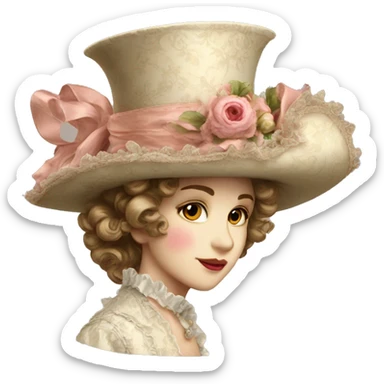 Vintage rococo (hat only no person sticker