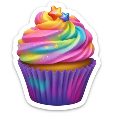 Lisa frank  cupcake   sticker