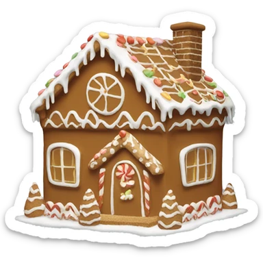Gingerbread house sticker