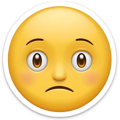 make a classic yellow circle emoji based on this phrase "I have felt anxious about my futere since the start of the year" sticker