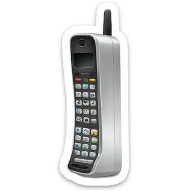 minimalist cellphone still life sticker