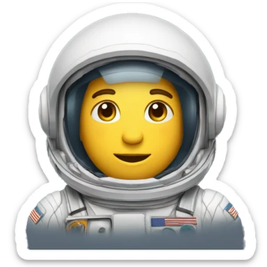 Astronauta tirando dedo de en medio  sticker