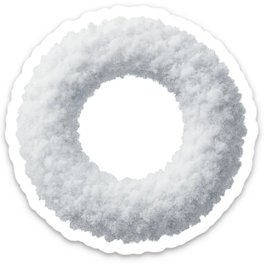 snow wreath remove background sticker