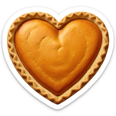 Pumpkin Pie Heart sticker