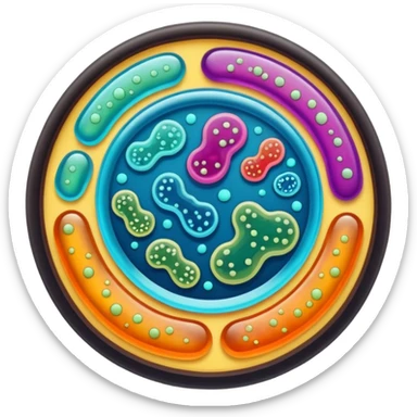 petri dish culture sticker