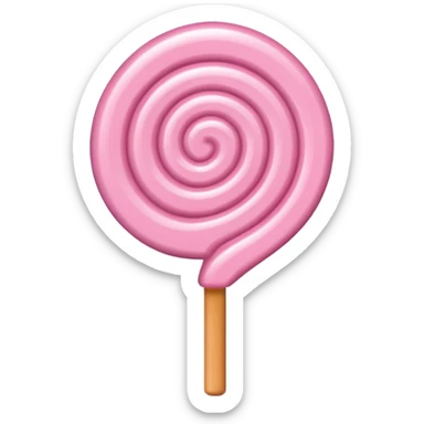 light pink lollipop sticker