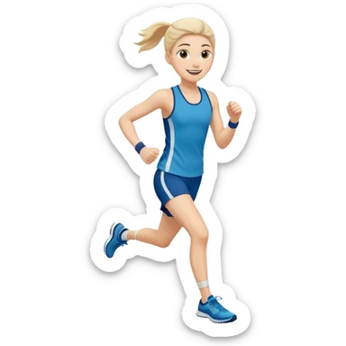 hollands sportieve loper sticker