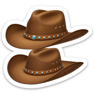 Just a Cowboy hat cartoonish sticker