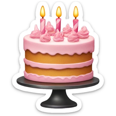 Birthday cake sticker