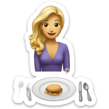 Invite her to dinner sticker