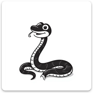 Snake sticker