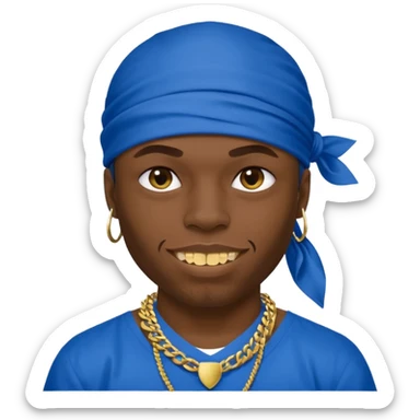 gangster crips sticker