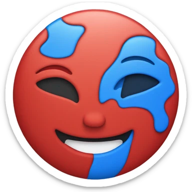 Blue “V” and red “V” stacked on top of one another sticker