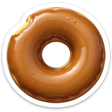 plain donut sticker