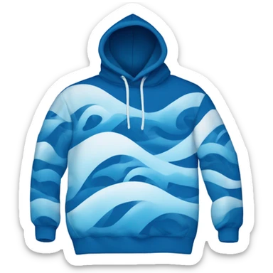 Waves hoodie sticker