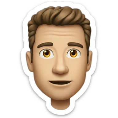 Elon mush Giga Chad sticker