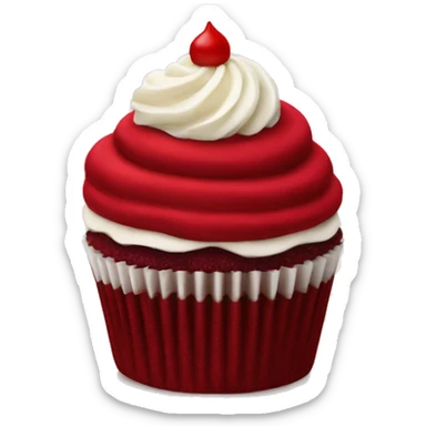 Red Velvet cupcake sticker