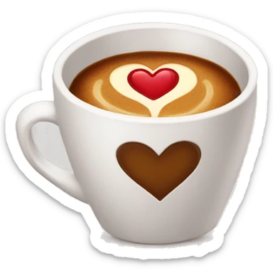 Heart coffee  sticker
