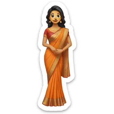 Saree sticker
