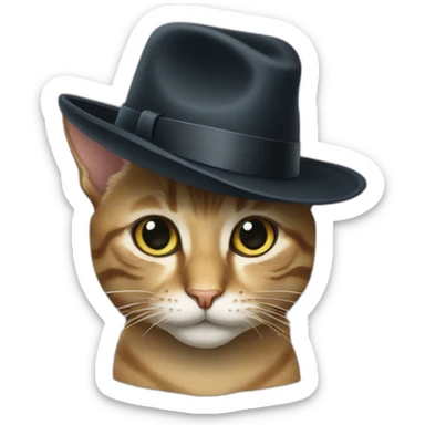 Borsalino cat sticker