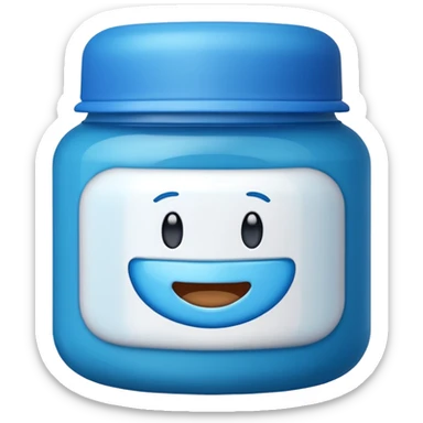 create an Apple style emoji of Vicks Vaporub - make sure to capture the logo correctly sticker