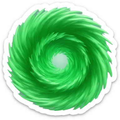 green vortex  sticker