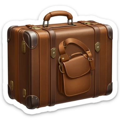 generate realistic suitcase sticker
