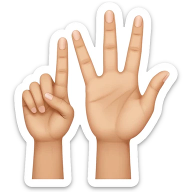 Make a person holding up one hand 6 and the outher a 7 sticker