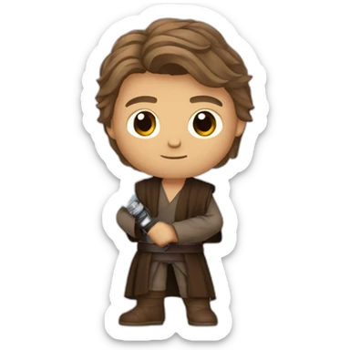 Anakin skywalker with lightsaber sticker