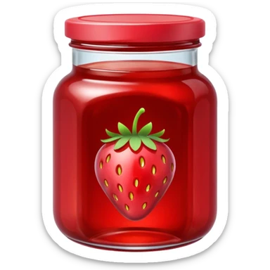jar of strawberry jam' sticker