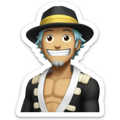 One piece anime law sticker