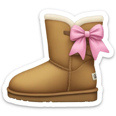 uggs shoes with a bow on it sticker