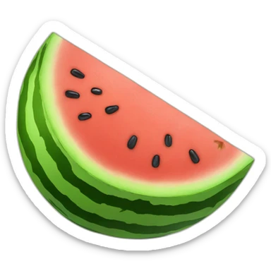 Watermelon with a fruit bowl  sticker