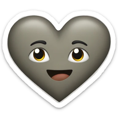 Heart becoming stone sticker