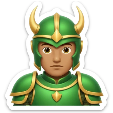 night guard with green armour sticker