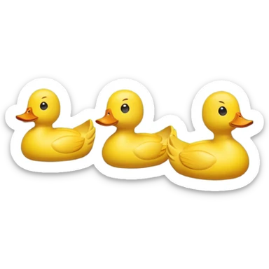 Je veux ces emoji 🤣😃🤑😍🤩😎🥶🥵🤮🥳😭😈🤬🤖🫠 en canard de bain sticker