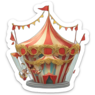 Amazing digital circus sticker