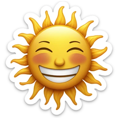Sun and mood together  sticker