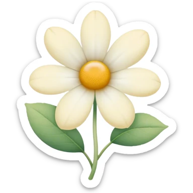 flores color blancas pastel sticker