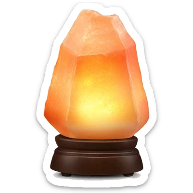 Himalaya’s salt lamp with warm light  sticker
