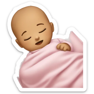 Baby sleeping  sticker