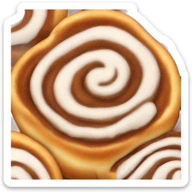 Cinnamon bun no icing  sticker