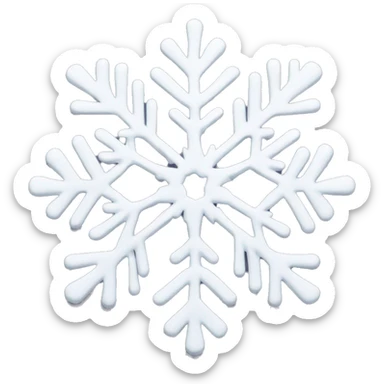 Christmas tee snowflake sticker